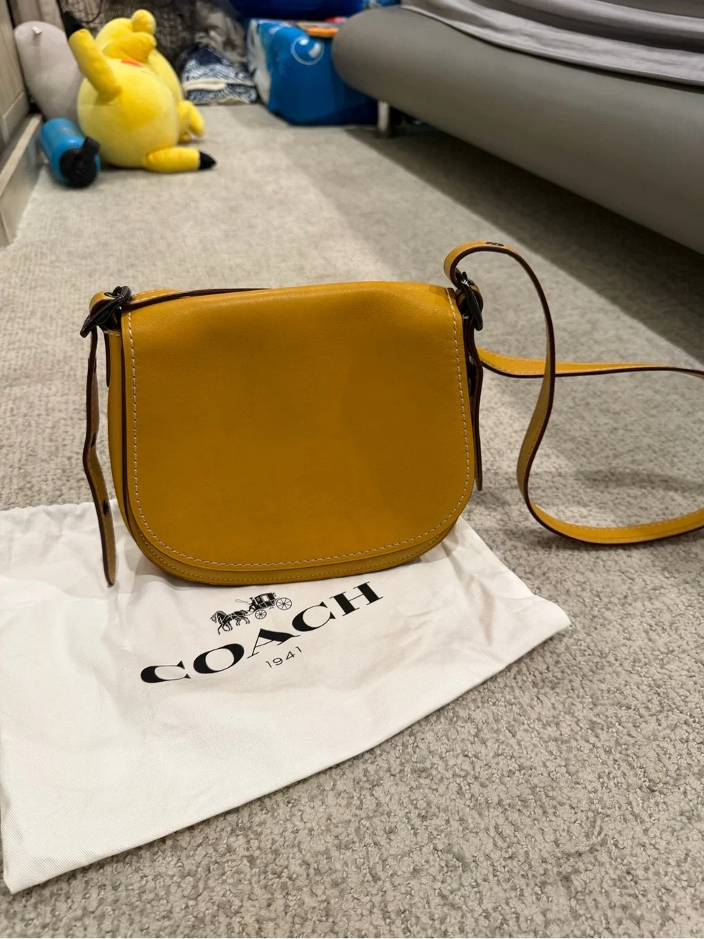 Coach 1941 saddle crossbody bag - yellow